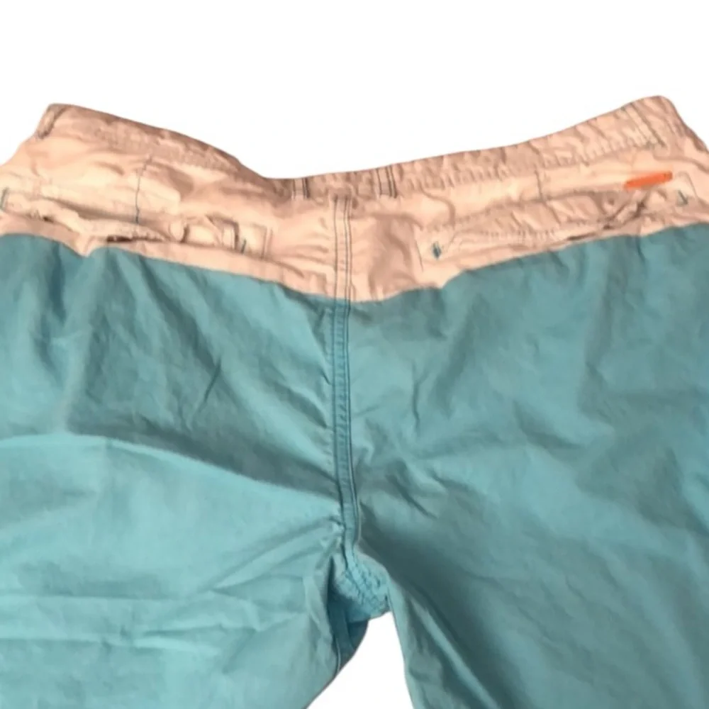 BUFFALO by DAVID BITTON size 36 shorts aqua blue & white with pockets